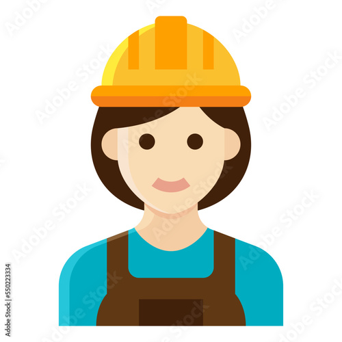 laborer flat icon