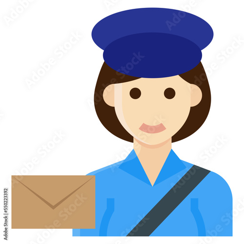 postman flat icon