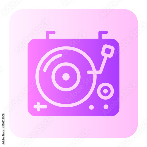 turntable gradient icon