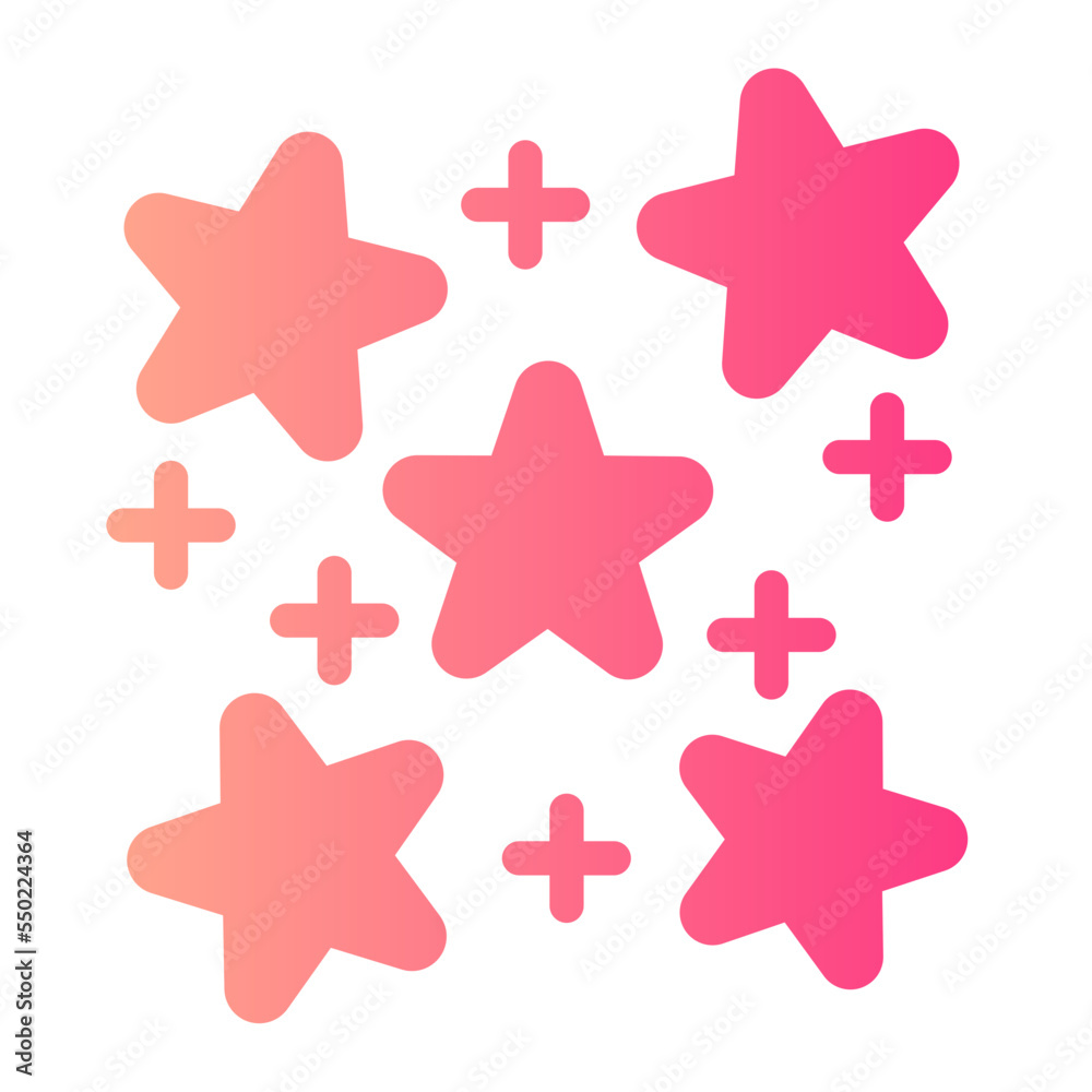 Obraz premium star gradient icon