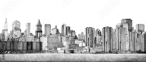 Photography City silhouette black and white