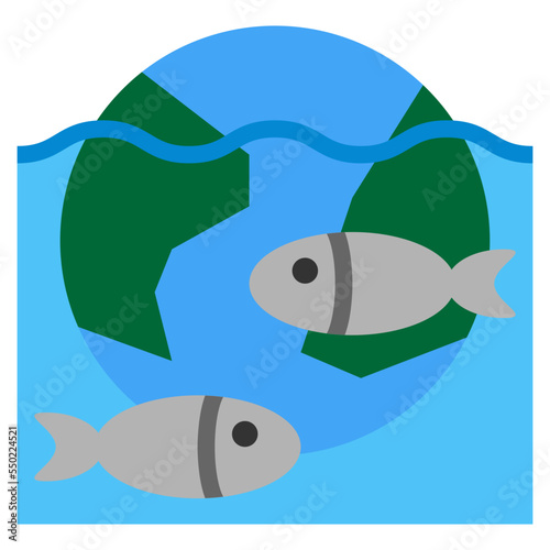 deluge flat icon