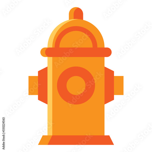 hydrant flat icon