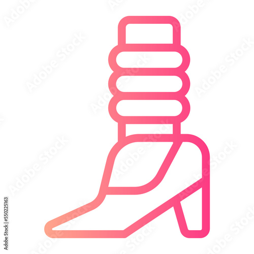leg warmer gradient icon