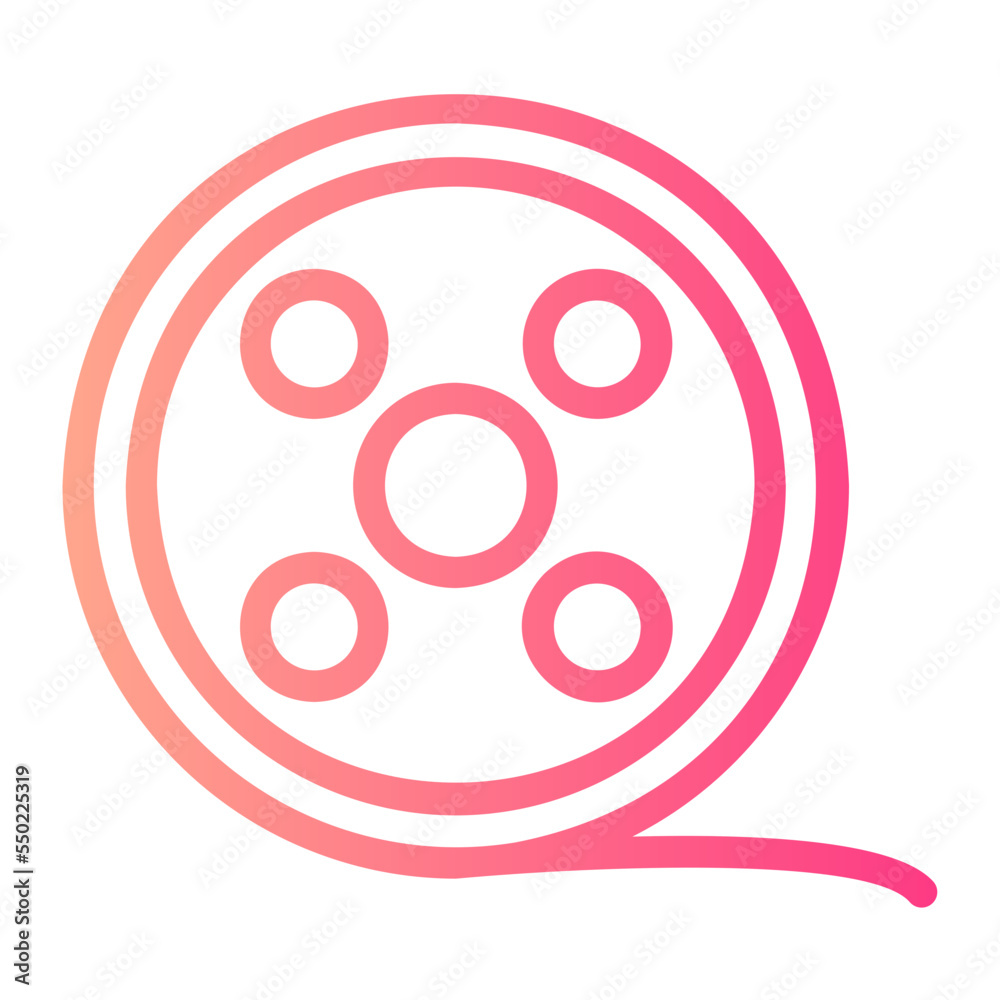 film reel gradient icon film reel gradient icon