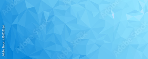 Polygonal background in shades of blue, mosaic, vector illustration. Business design done.
