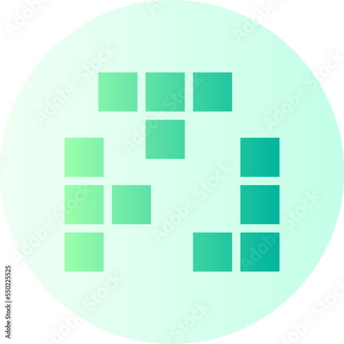 tetris gradient icon