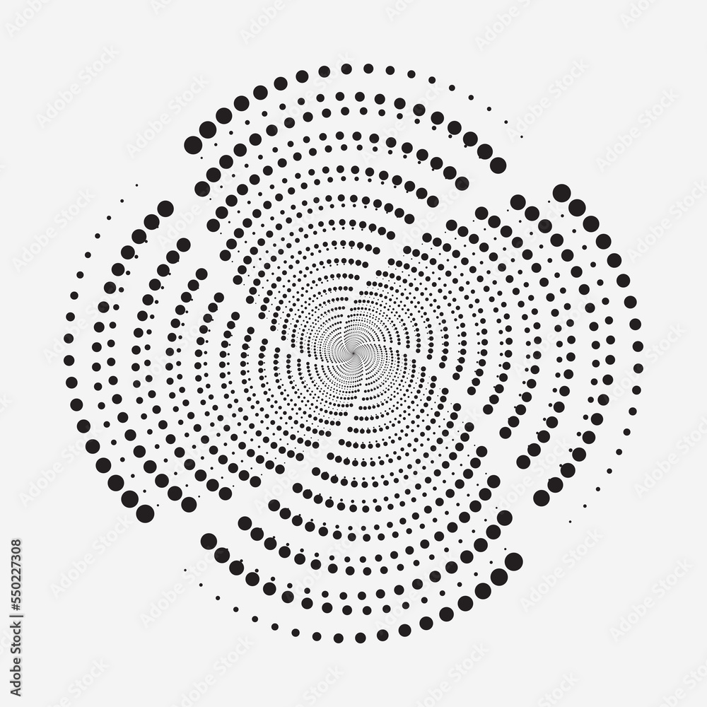 Black abstract vector halftone dots design element. Halftone effect vector pattern, texture, pattern, object for design. Circle dots isolated on the white background. Vector design element. Black abstract vector halftone dots design element. Halftone effect vector pattern, texture, pattern, object for design. Circle dots isolated on the white background. Vector design element.