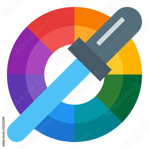 color picker flat icon