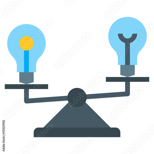 compare flat icon