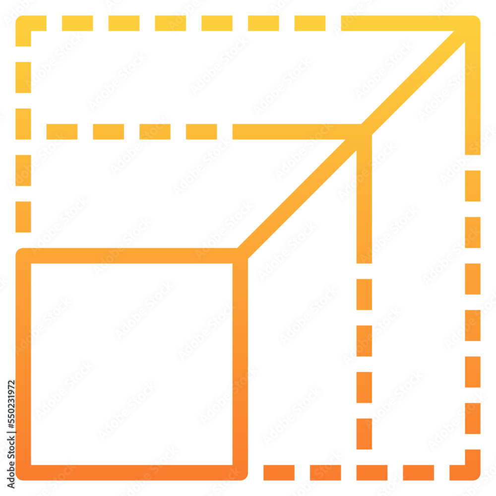 Fototapeta premium scale gradient line icon