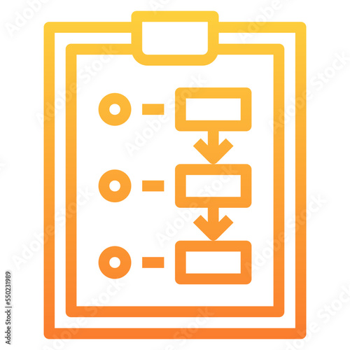 storyboard gradient line icon