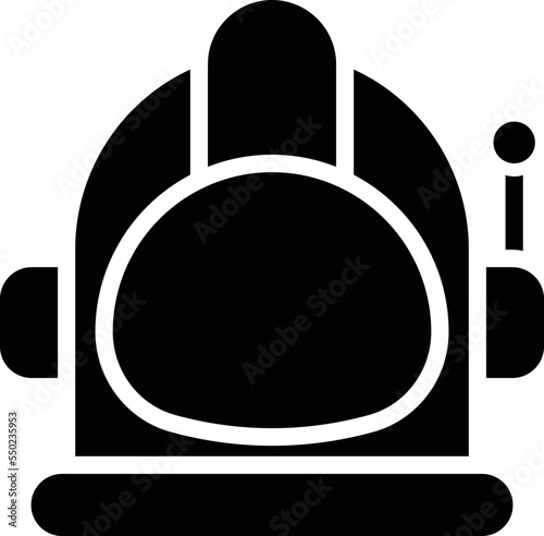 Space helmet Vector Icon
