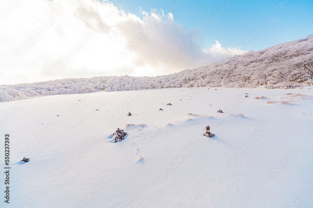 snowy winter mountain landscape