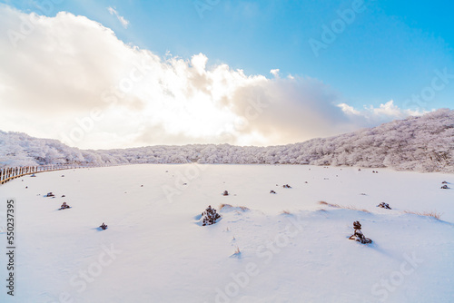 snowy winter mountain landscape