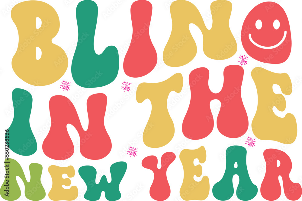 blino in the new year retro svg