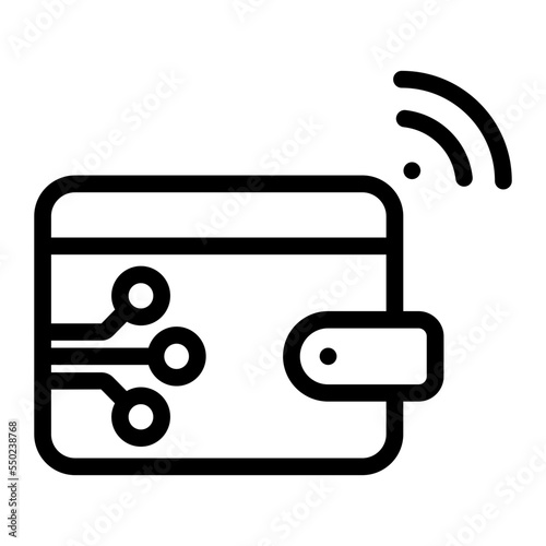 ewallet line icon