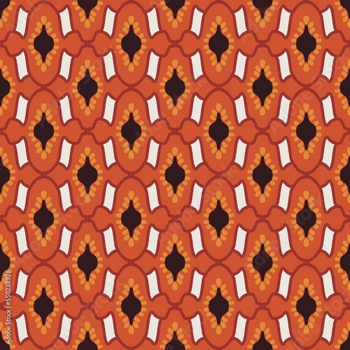 Ethnic abstract ikat art. Seamless pattern in tribal, folk embroidery, and Mexican style. Aztec geometric art ornament print.Design for carpet, wallpaper, clothing, wrapping, fabric, cover, textile