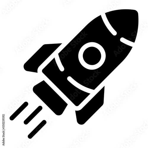 rocket glyph icon