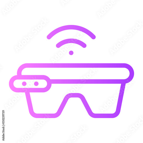 smart glasses gradient icon