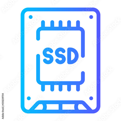 ssd card gradient icon