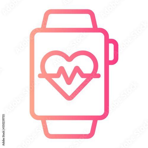 smartwatch gradient icon