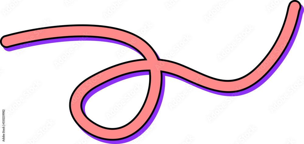 3d Wiggly Line Art Colorful 3d Wiggly Line Art Colorful
