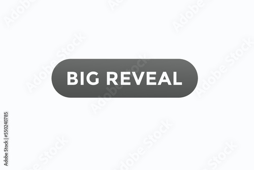 big reveal button vectors. sign label speech bubble big reveal 