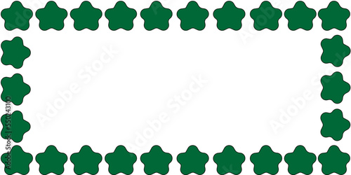 green star frame border