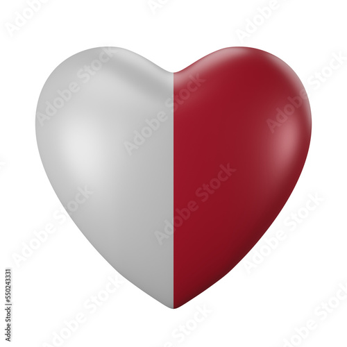 Heart shaped model with Denmark flag colored. 3D rendering Free Download Heart shaped model with Denmark flag colored. 3D rendering - GFXLoad
