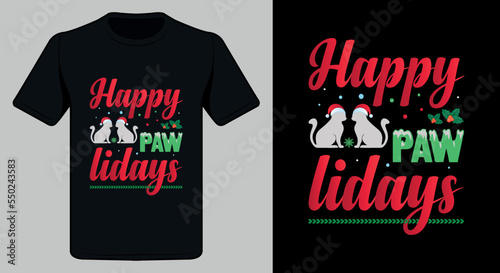 Merry Christmas t shirt design. Christmas t-shirt Design.