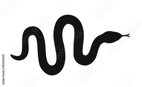 Snake Silhouette - Vector Icon
