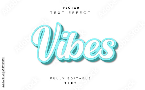 vibes 3d popup text effect
