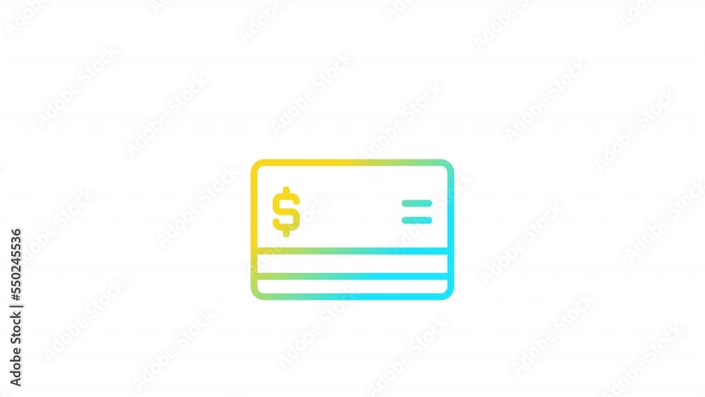 Animated gift card gradient ui icon. Coupon for customers. Seamless loop HD video with alpha channel on transparent background. Line color user interface symbol motion graphic animation Animated gift card gradient ui icon. Coupon for customers. Seamless loop HD video with alpha channel on transparent background. Line color user interface symbol motion graphic animation