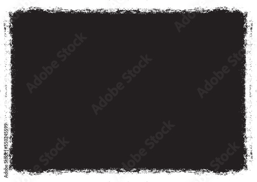 Grunge Black and White Frames . textured rectangles for image

