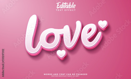 love text effect