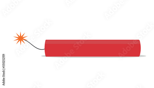 Dynamite bombs with wick vector