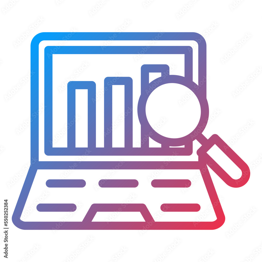 Fototapeta premium Monitoring Icon Style