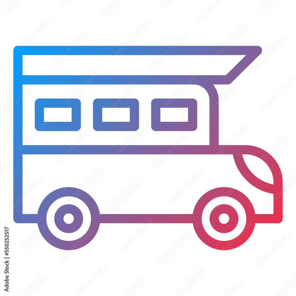 Camper Van Icon Style