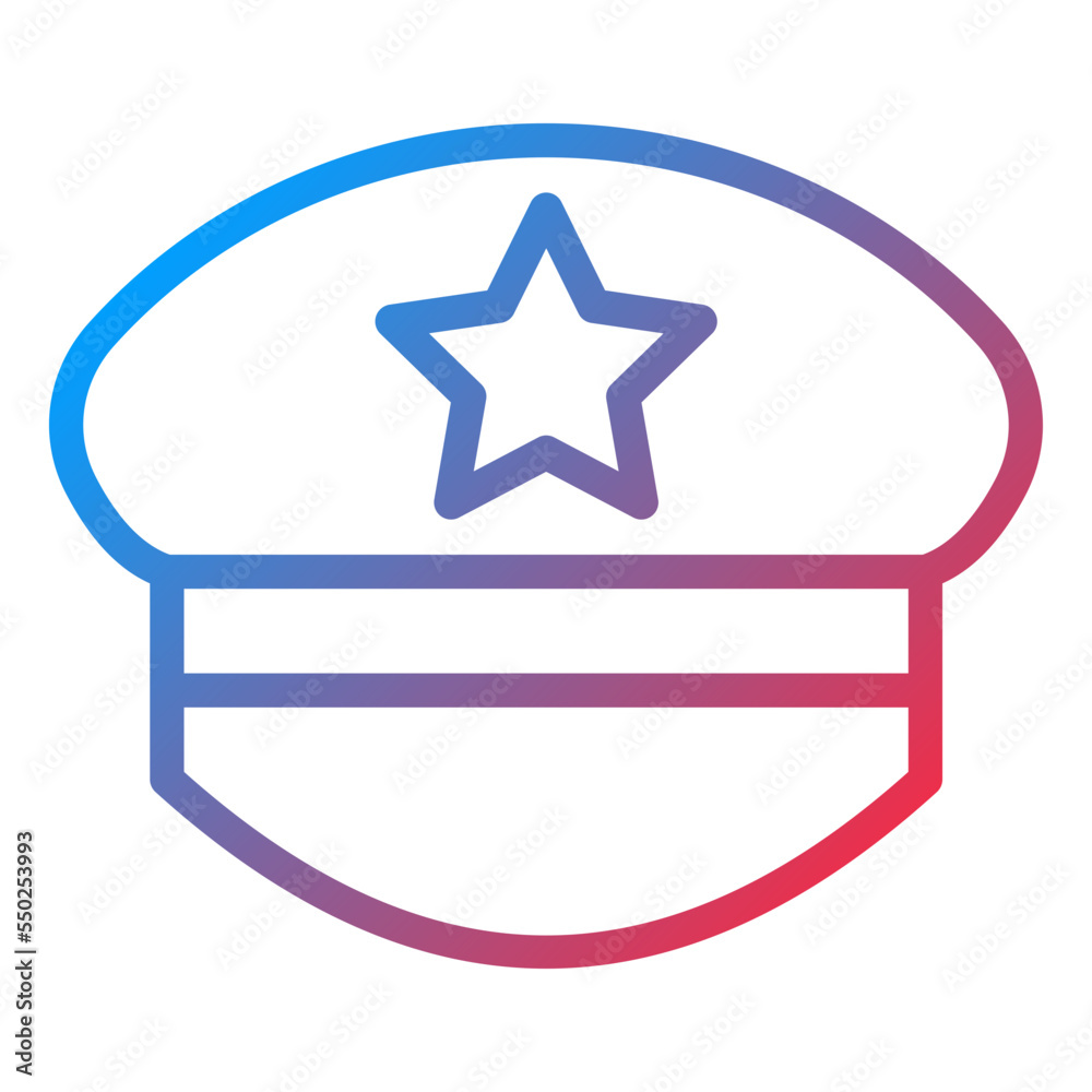Police Hat Icon Style Police Hat Icon Style
