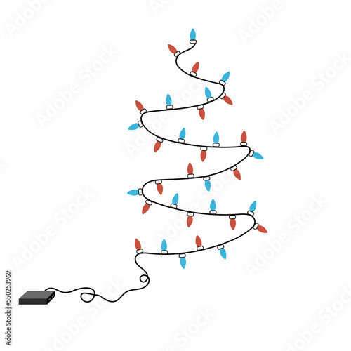 christmas decoration garland tree toys