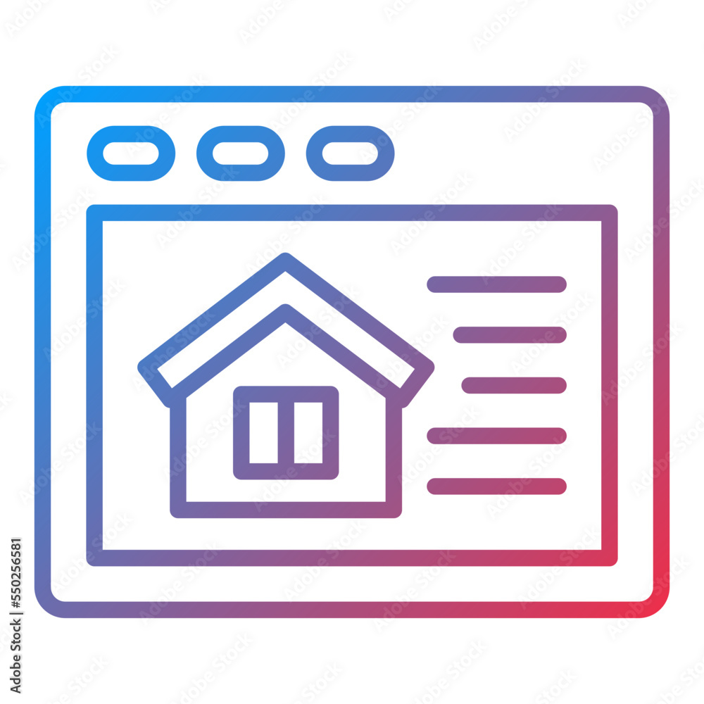 House Website Icon Style