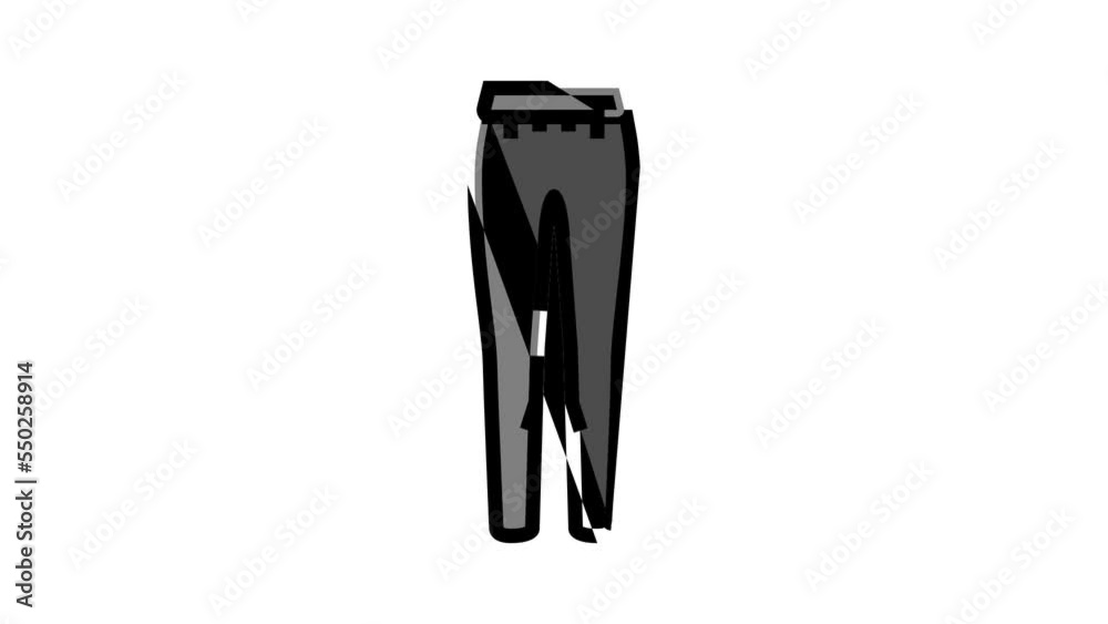leggings pants apparel color icon animation leggings pants apparel color icon animation