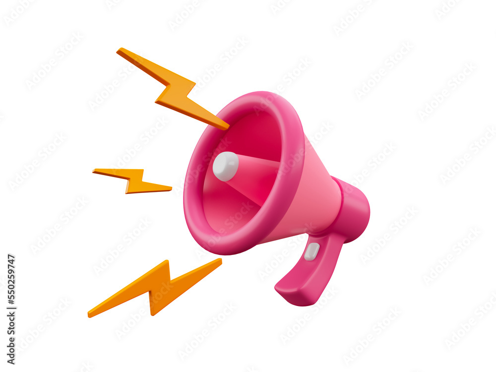 custom made wallpaper toronto digitalMegaphone icon isolated 3d render