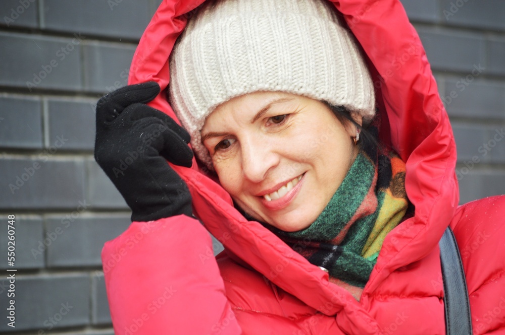 portrait of a person in winter clothes portrait of a person in winter clothes