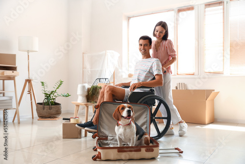 Young woman with her husban...