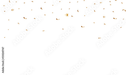 congratulatory background with gold  confetti  on a transparent background

