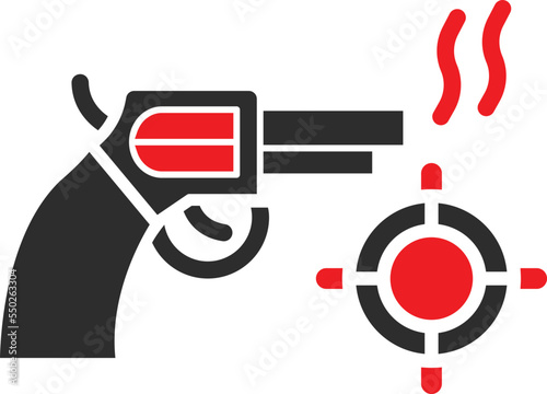 Gun target Vector Icon

