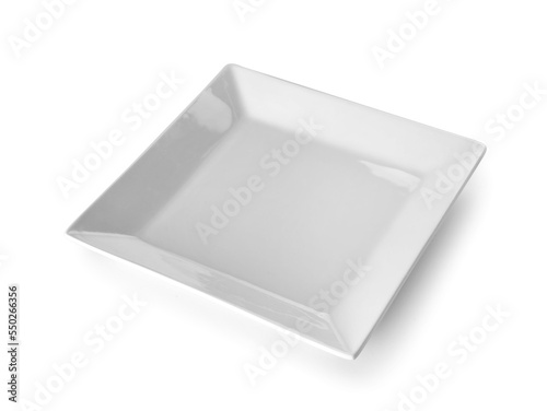 Ceramic dish isolated on white background