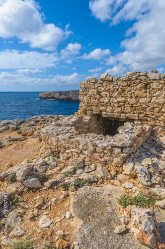 Sac des Blat Creek in western Menorca Island, Spain.